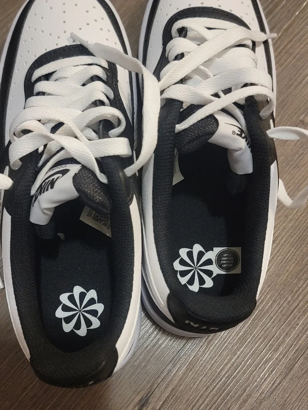 Nike Black and White Low-Top Sneakers